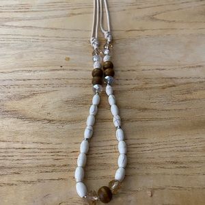 Mens Urban Tan String Necklace